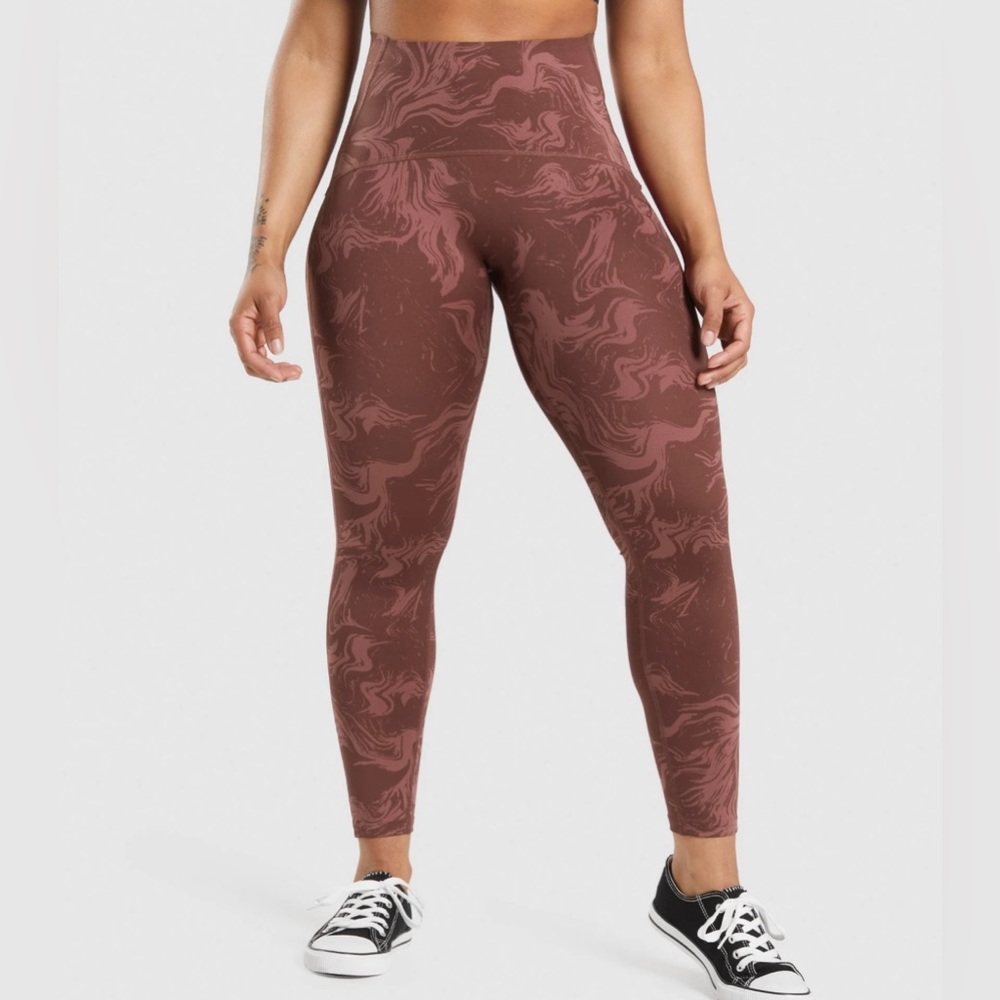 Gymshark GS Power Leggings Cherry Brown